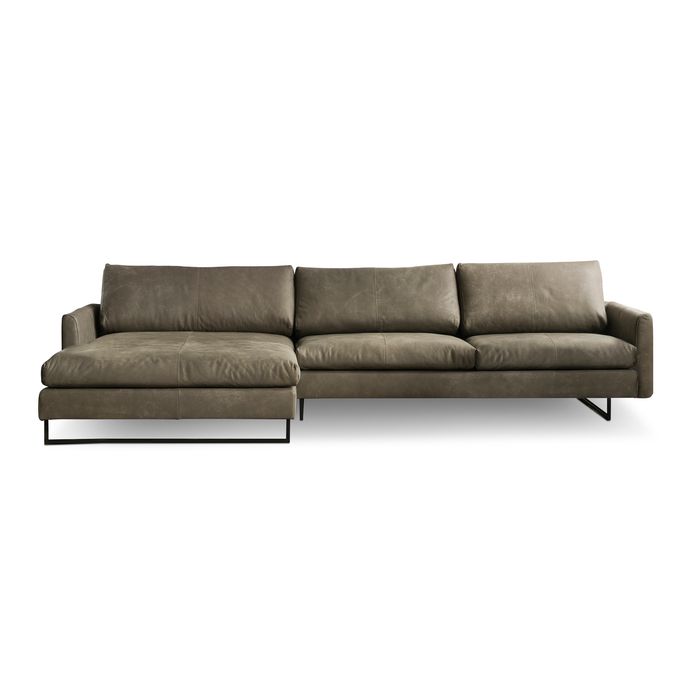 freistil Ecksofa Braun 134