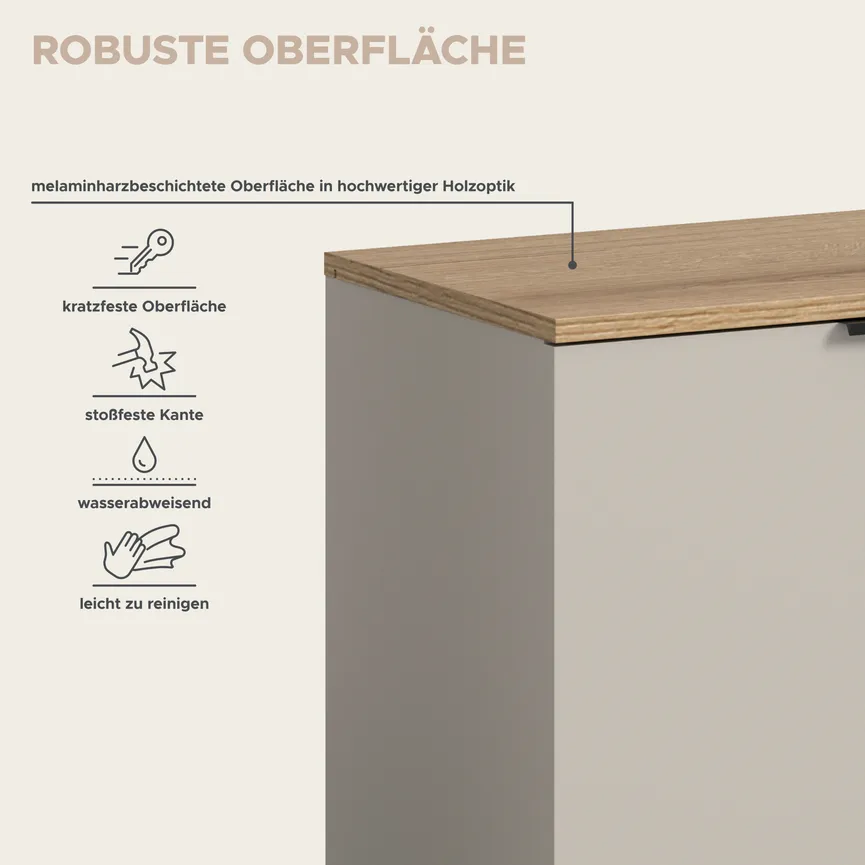 Garderobenbank 2T detail