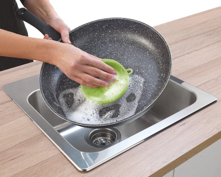 Reinigungsschwamm rund milieu