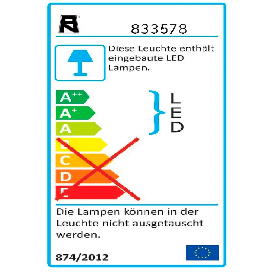 Wandleuchte "Carlo" energielabel
