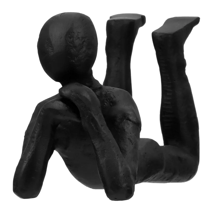 Figur "Thinking" schwarz detail