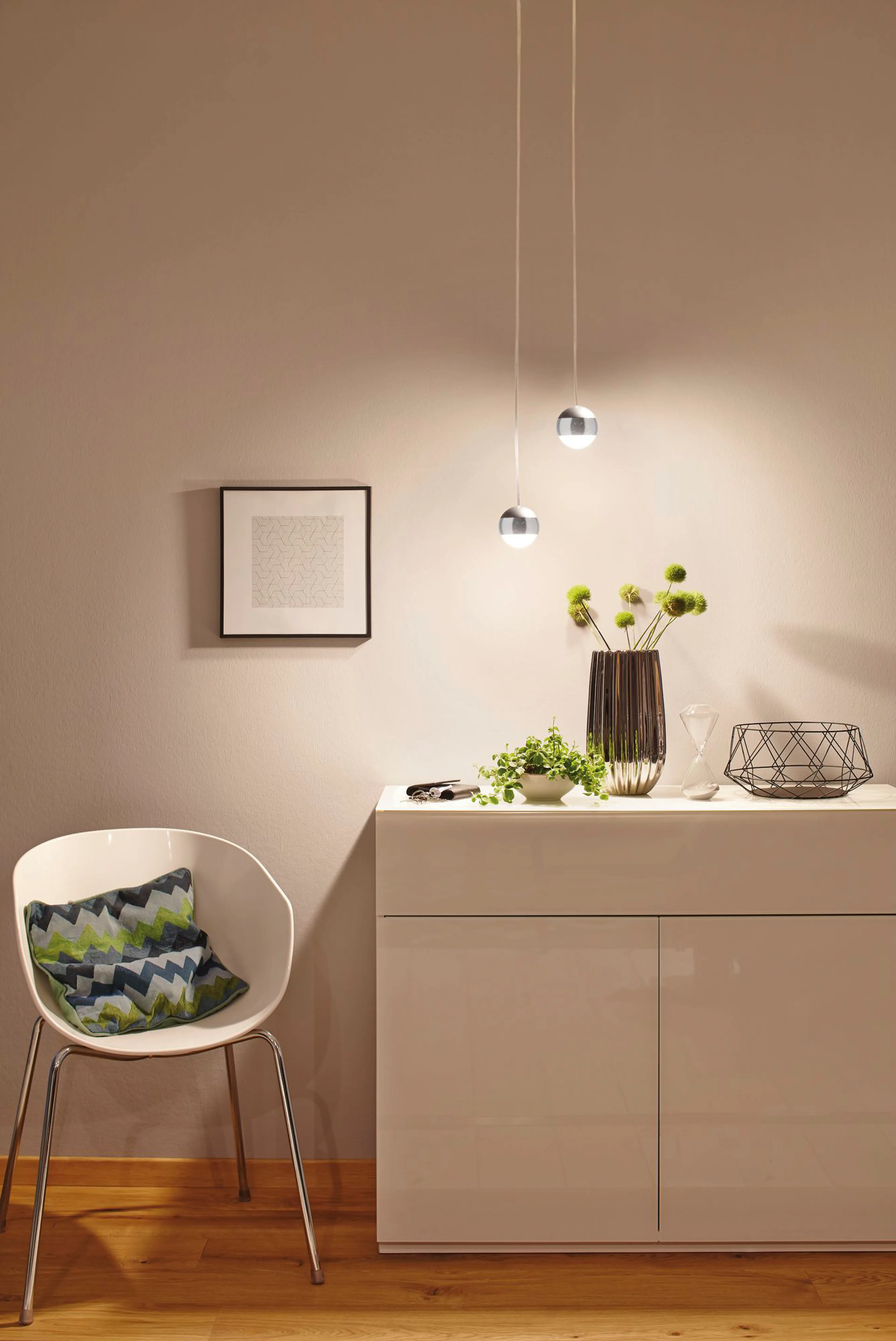 LED-Pendelleuchte URail Caspule II