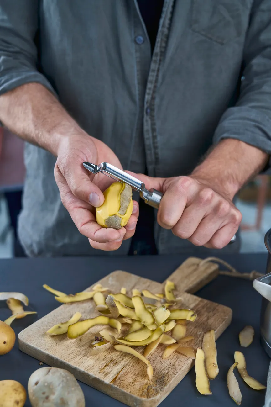 Pendelschäler "Pro" silber milieu