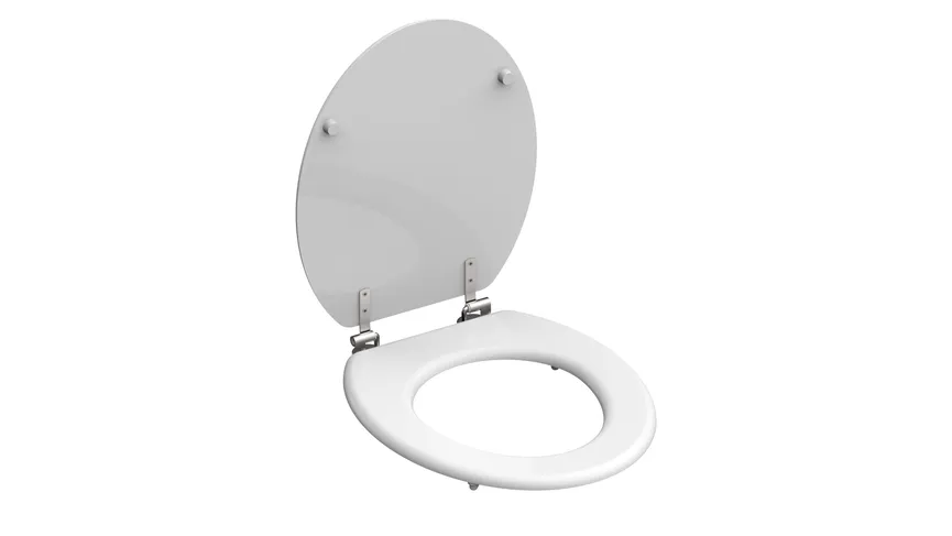 WC-Sitz weiss MDF detail