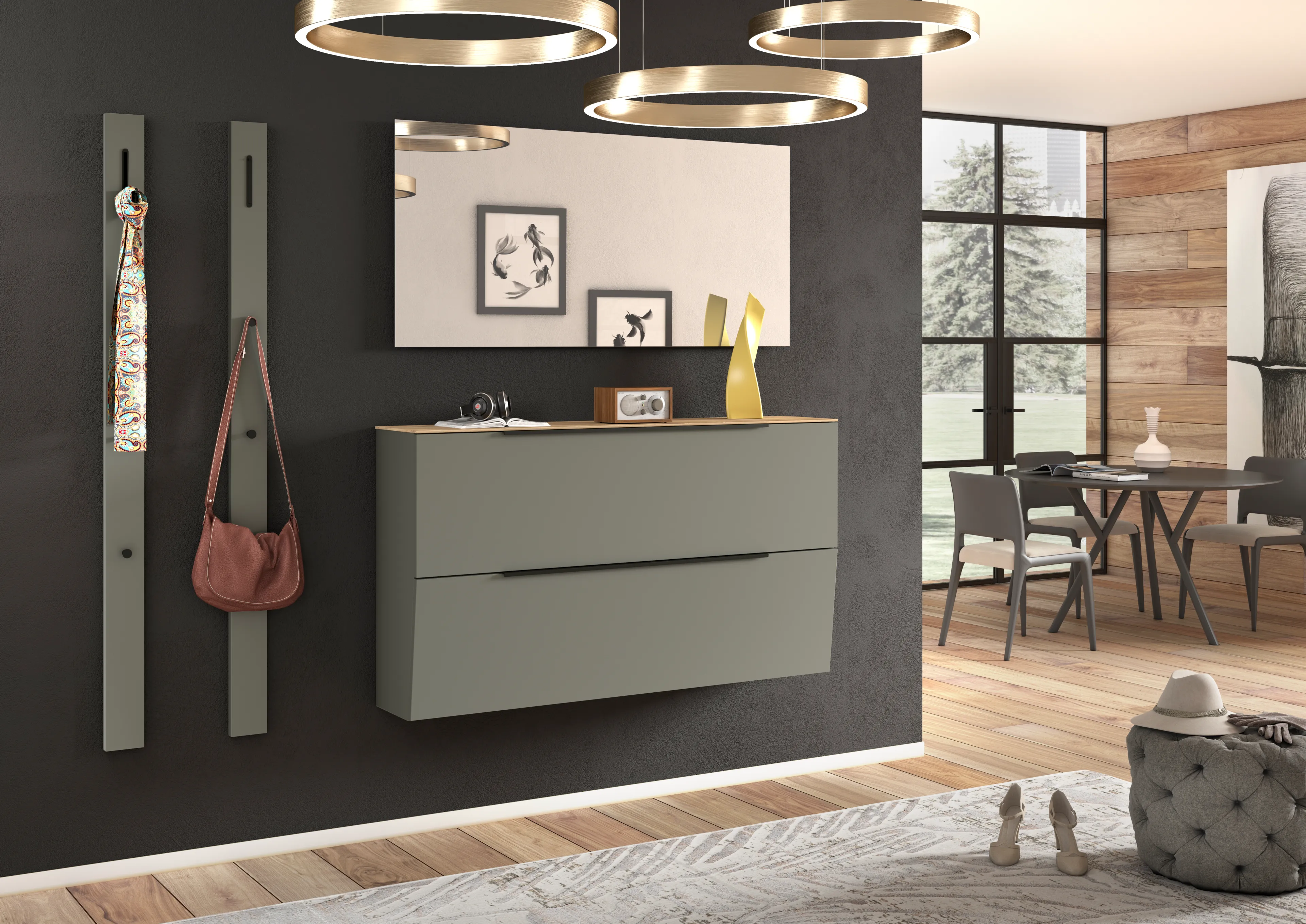 Hängeschuhschrank Milana