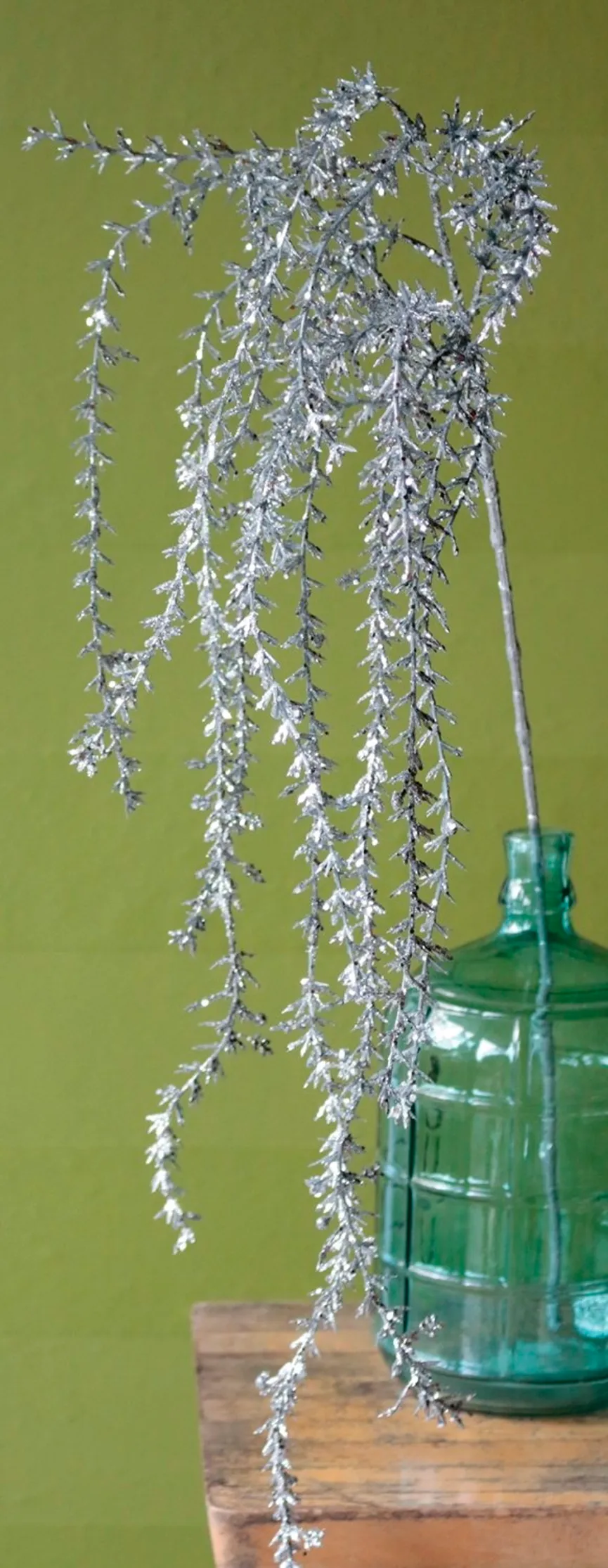 Dekohänger "Glitter" silber detail