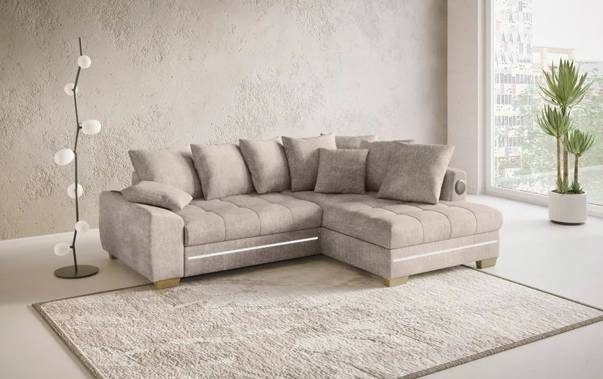 Ecksofa+LED+Sound detail