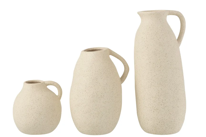 Vase "Krug" beige detail