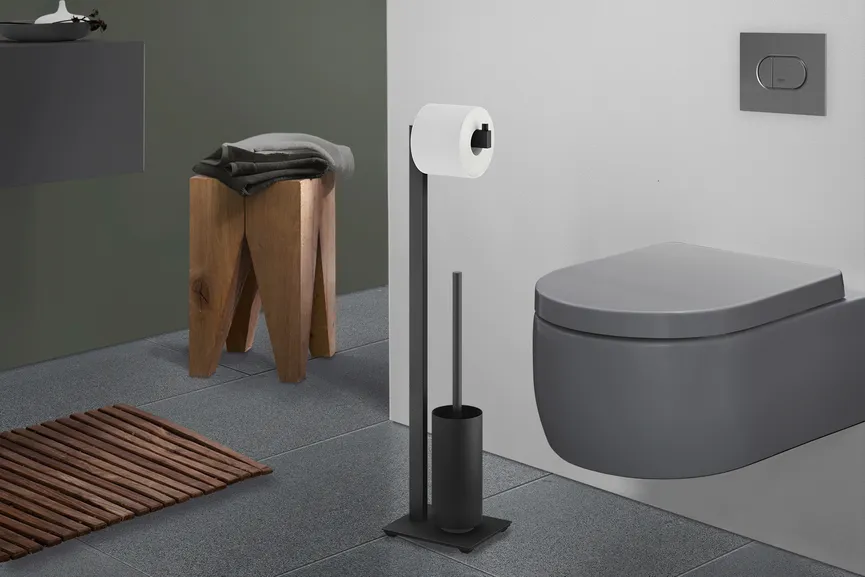 Toilettenbutler LINEA schwarz milieu