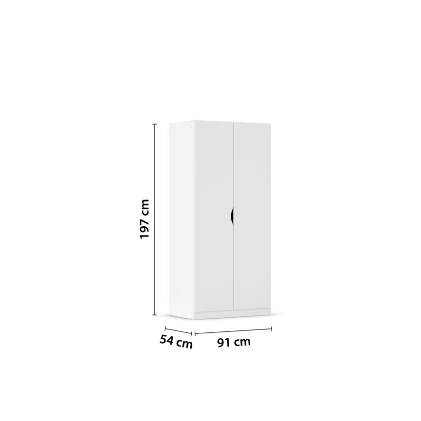 Drehtürenschrank 2-trg. detail