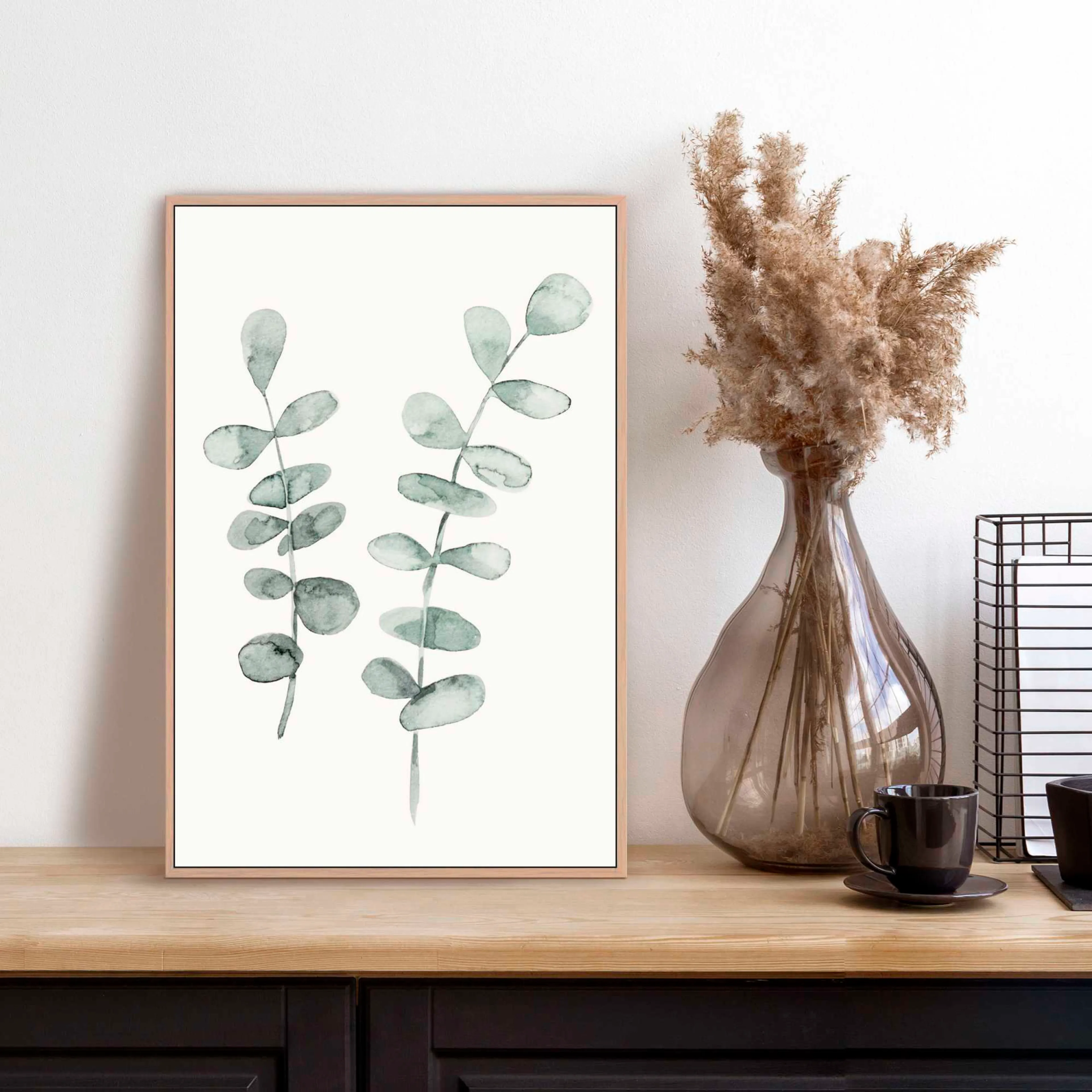 Wandbild 20 x 30 cm Eucalyptus Strings