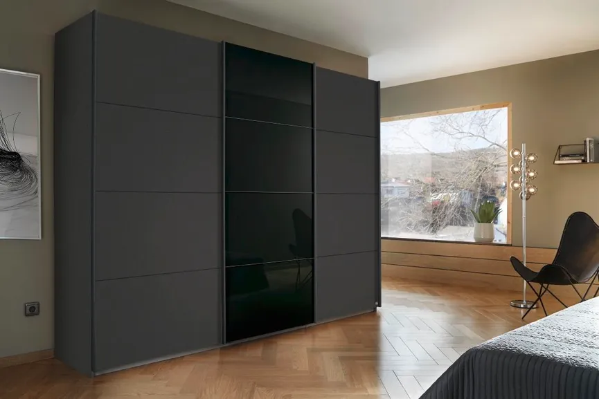 Schwebetürenschrank 3-trg. milieu