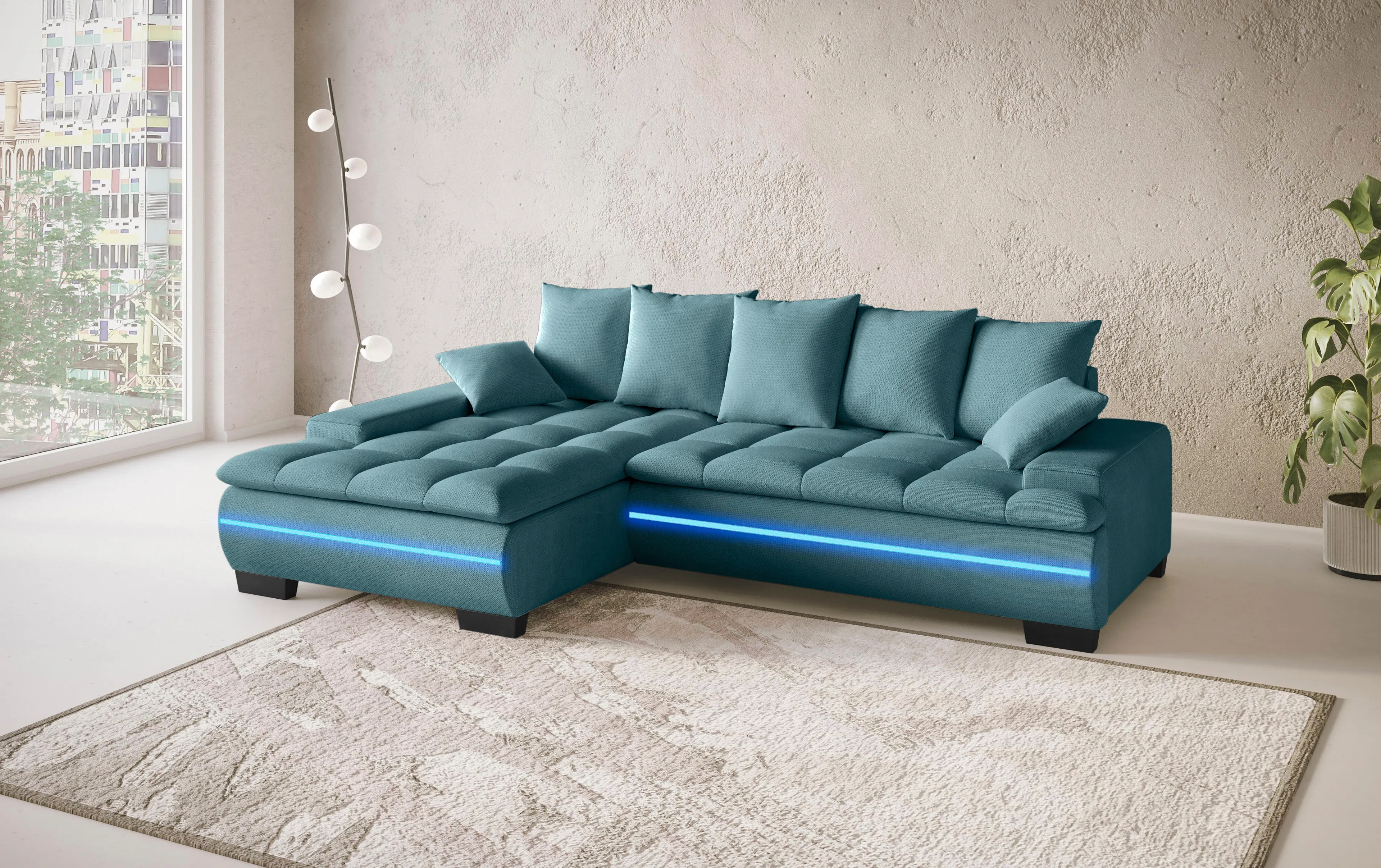 Ecksofa mit LED-Beleuchtung Haiti II