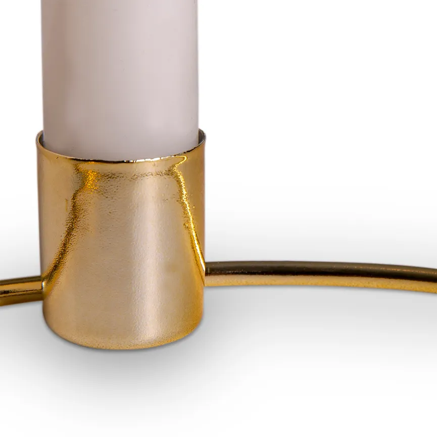 Kerzenhalter "Ring" gold material_farbe