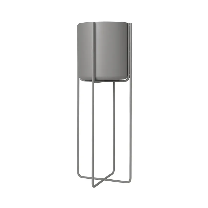 Pflanzgefäß "Kena" steel grey hauptaufnahme