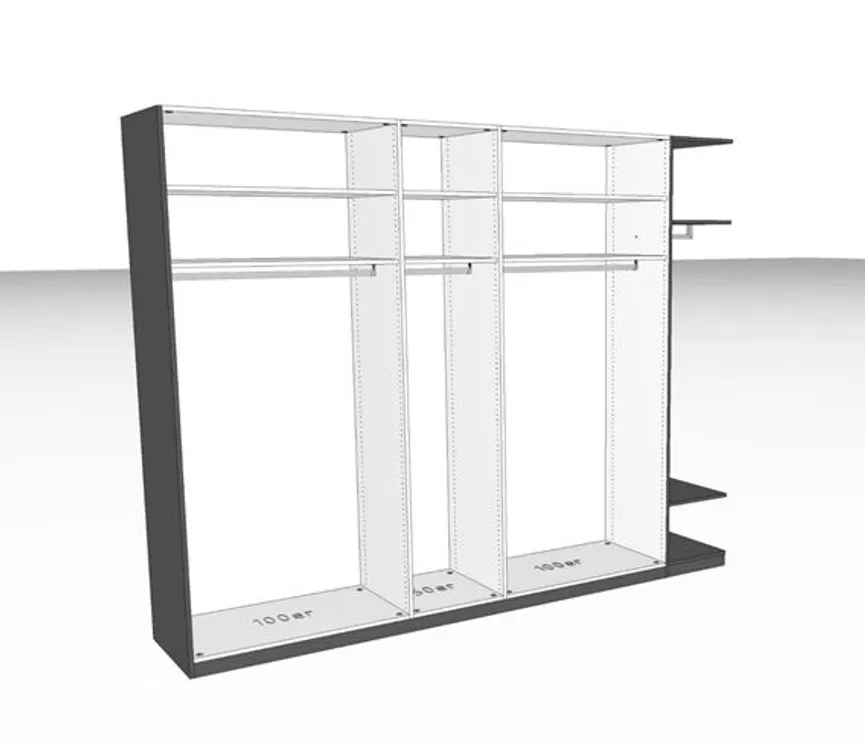 Drehtürenschrank 6-trg. detail