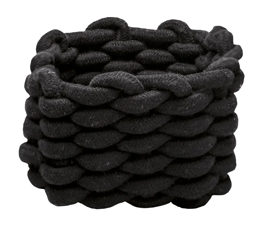 Korb Fellone M schwarz detail
