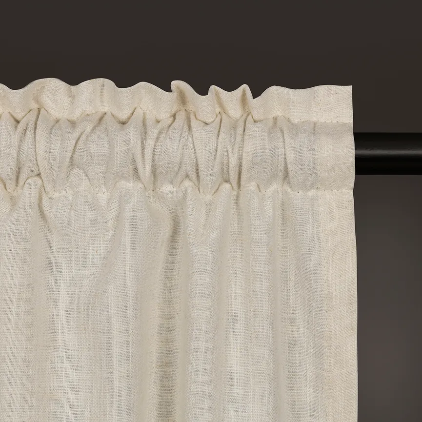 Dekoschal Baumwolle/Leinen detail