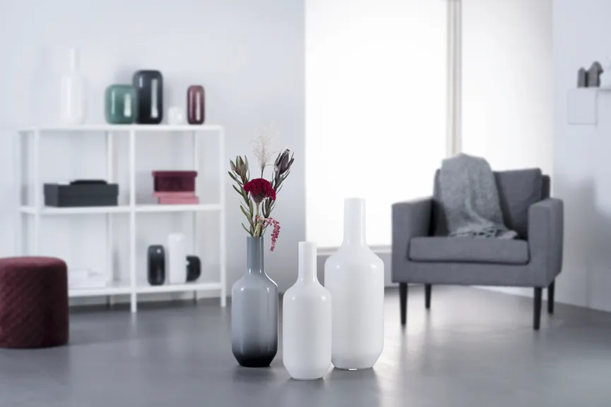 Vase "Milano" grau milieu