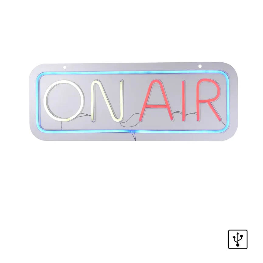 Neon-LED-Bild "Neon-On Air" detail