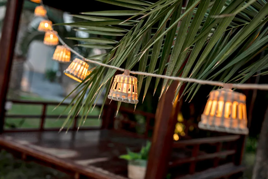 Außenlichterkette"Aurora Cab." detail