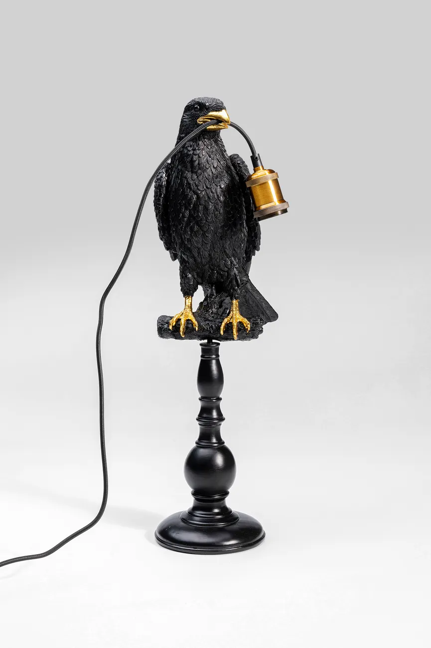 Tischleuchte "Sitting Crow" detail