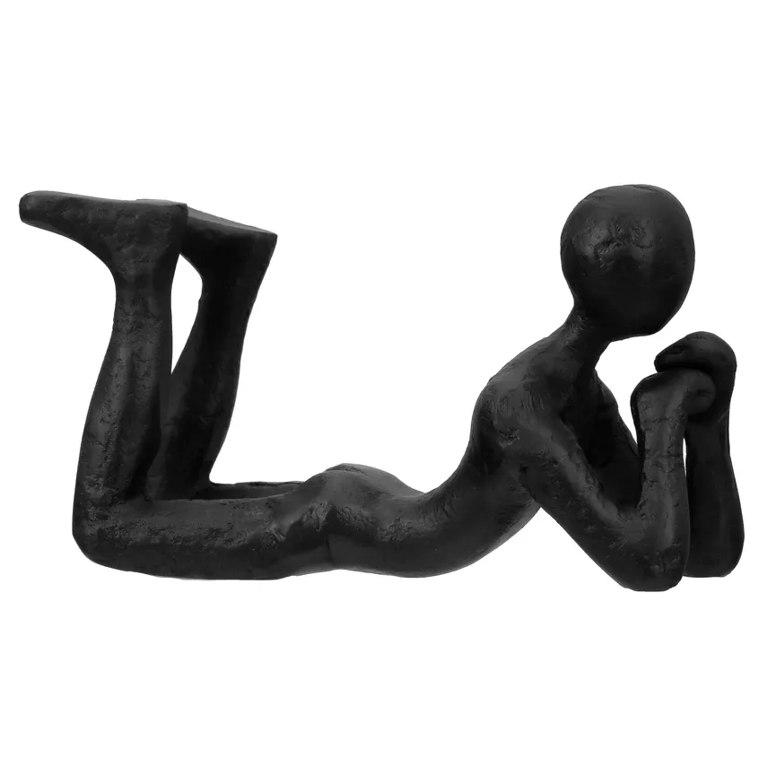 Figur "Thinking" schwarz detail