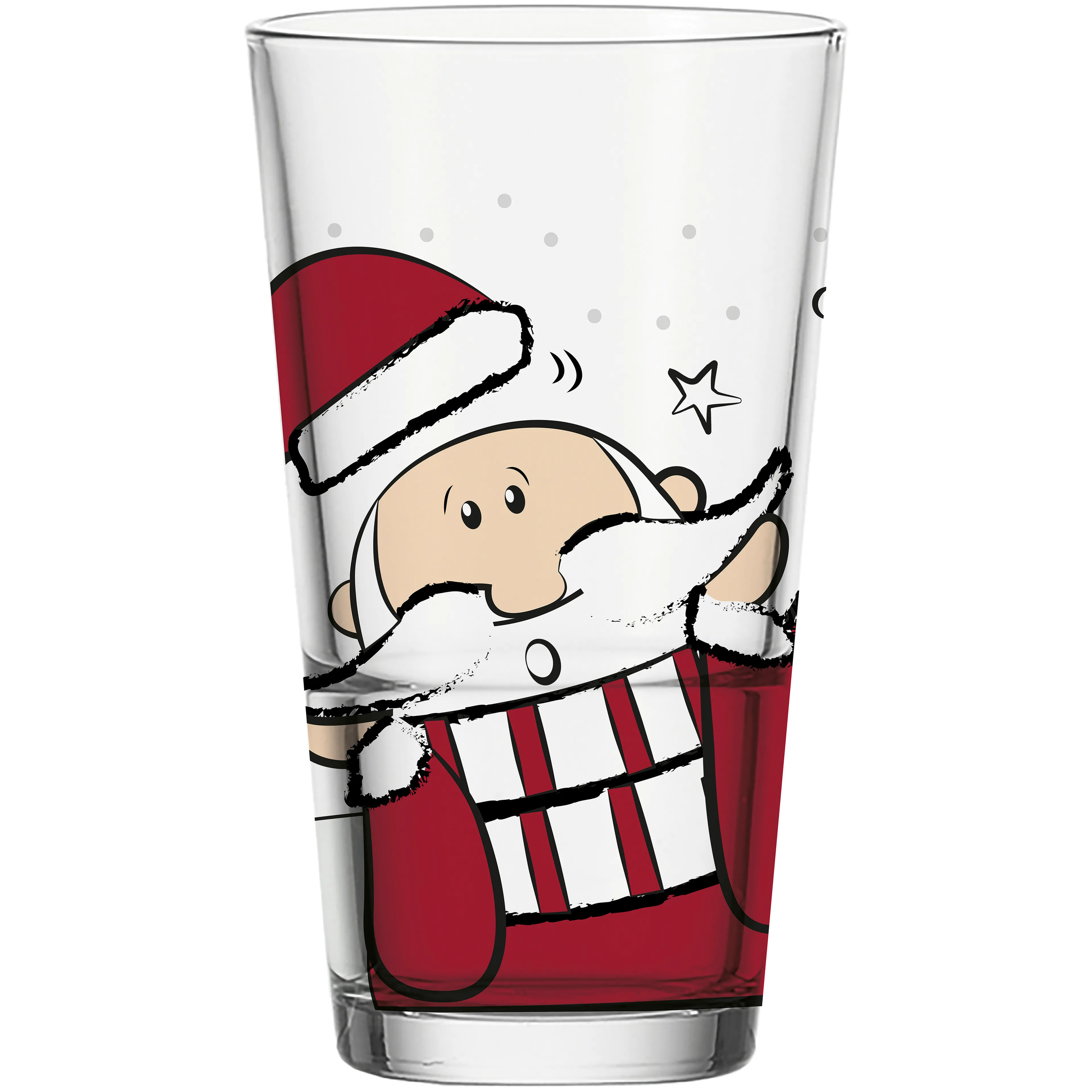 Longdrinkglas Weihnachtsmann 330 ml
