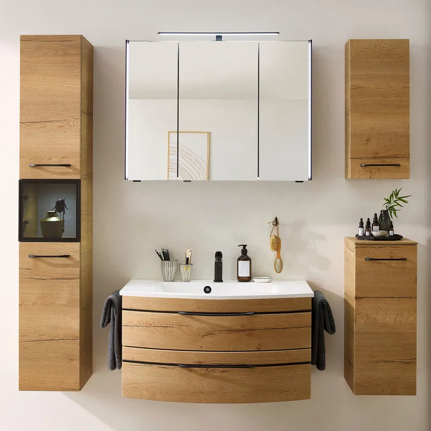 *Vitrinen-Hochschrank milieu