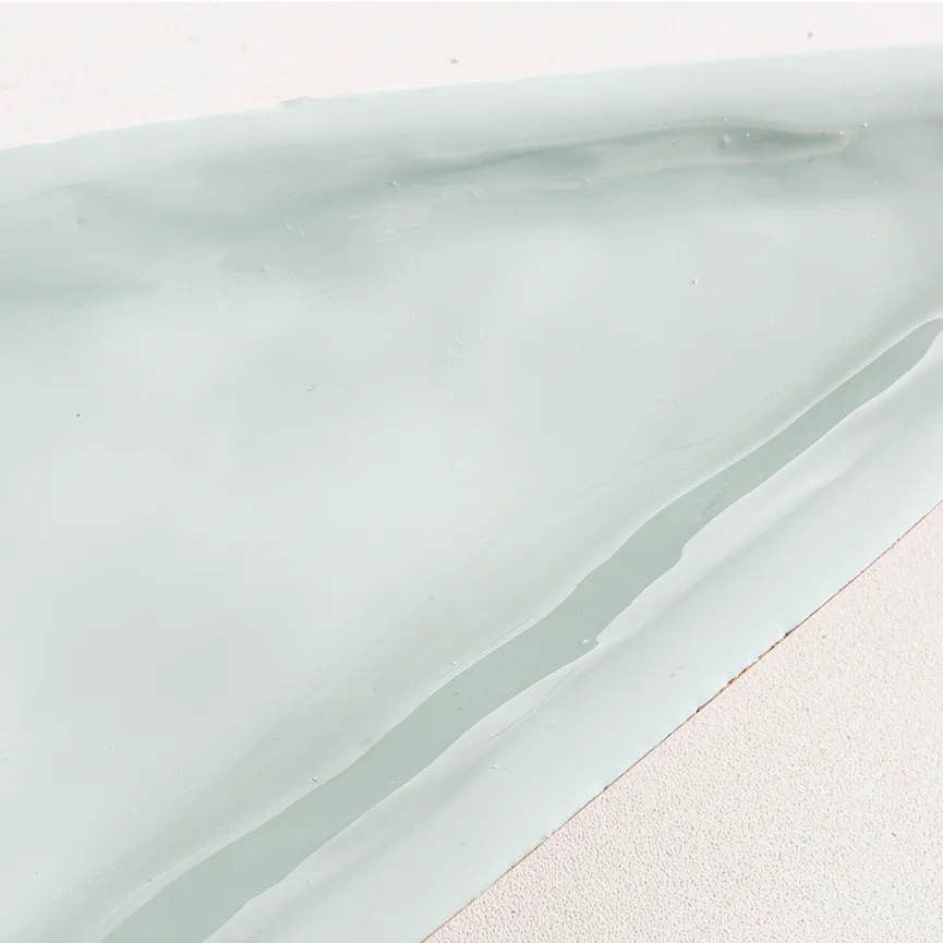 Schale "Triangel" blau detail