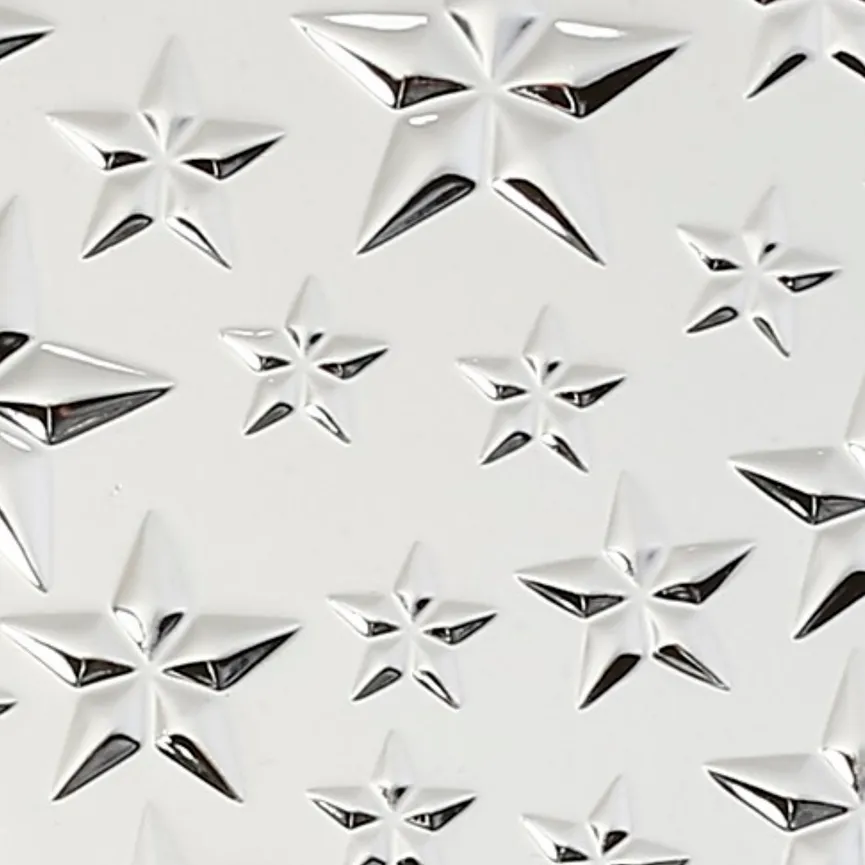 Teller "Sterne" silber material_farbe