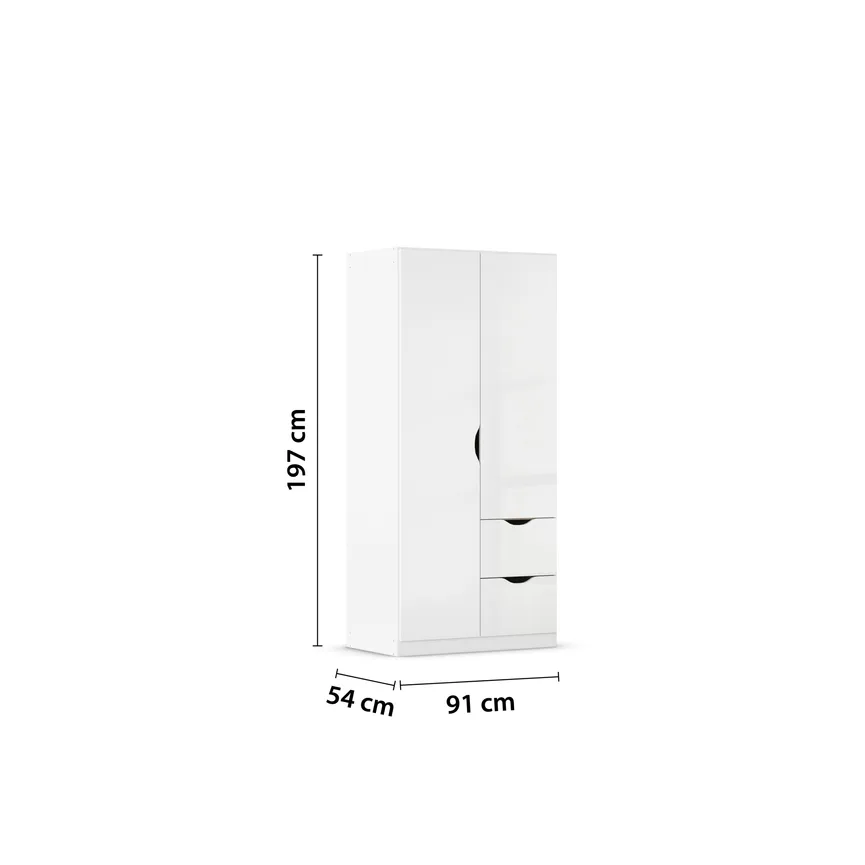 Drehtürenschrank 2-trg. detail