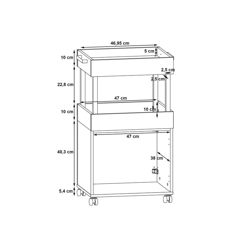 Barschrank 1T detail