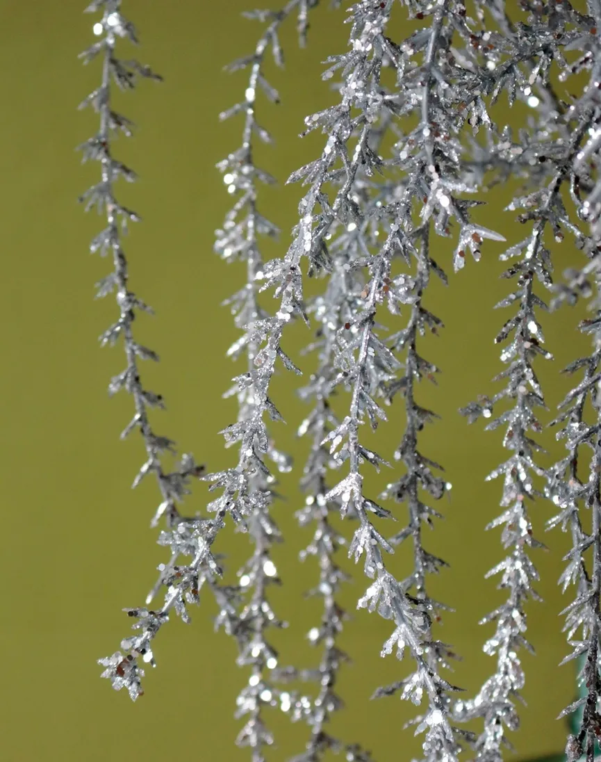 Dekohänger "Glitter" silber detail