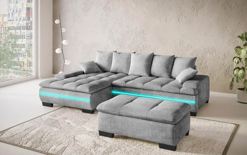 Ecksofa+LED detail
