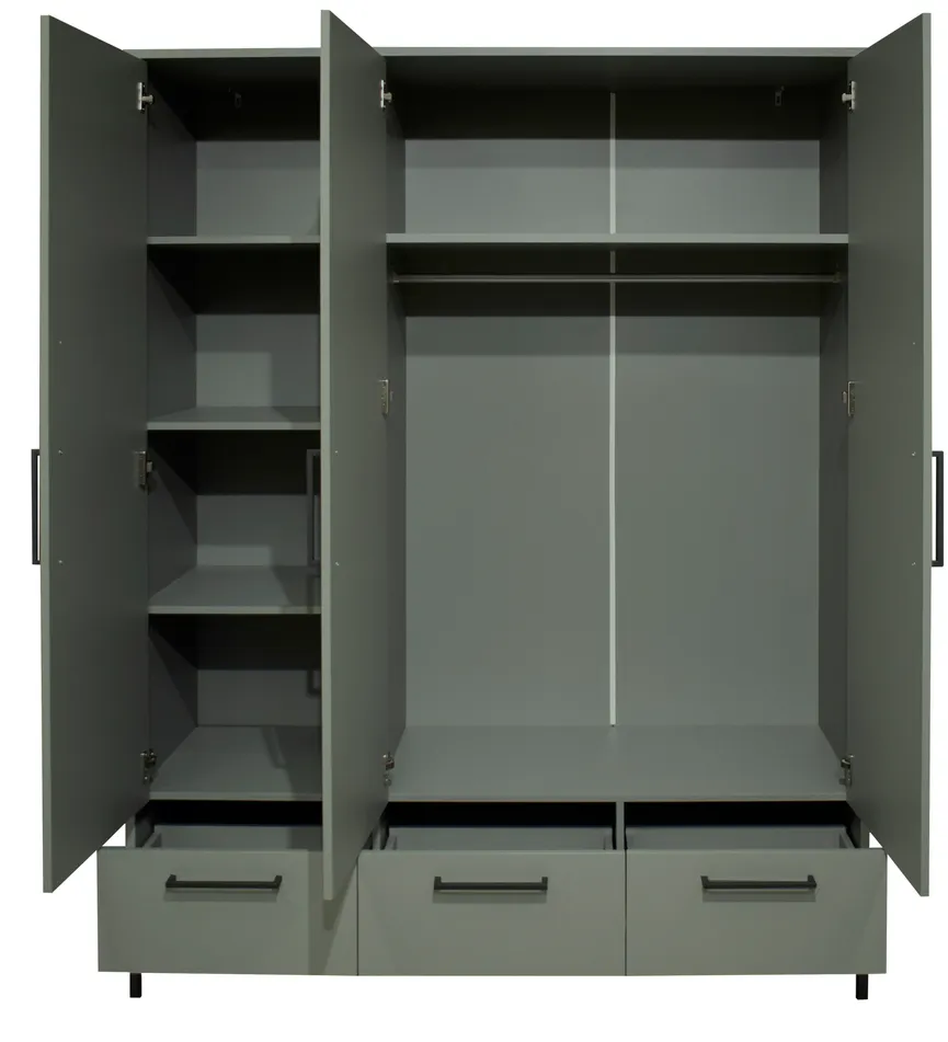 Kleiderschrank 3-trg. detail