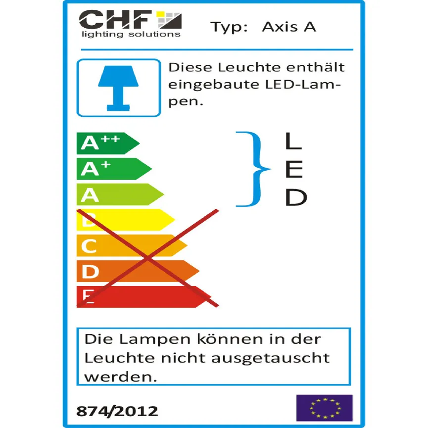 LED Aufsatzleuchte 800mm energielabel