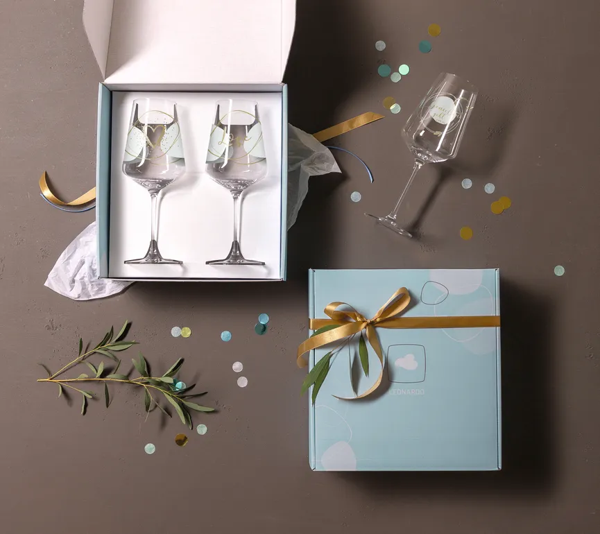 Weinglas "Genießen" 2er-Set milieu