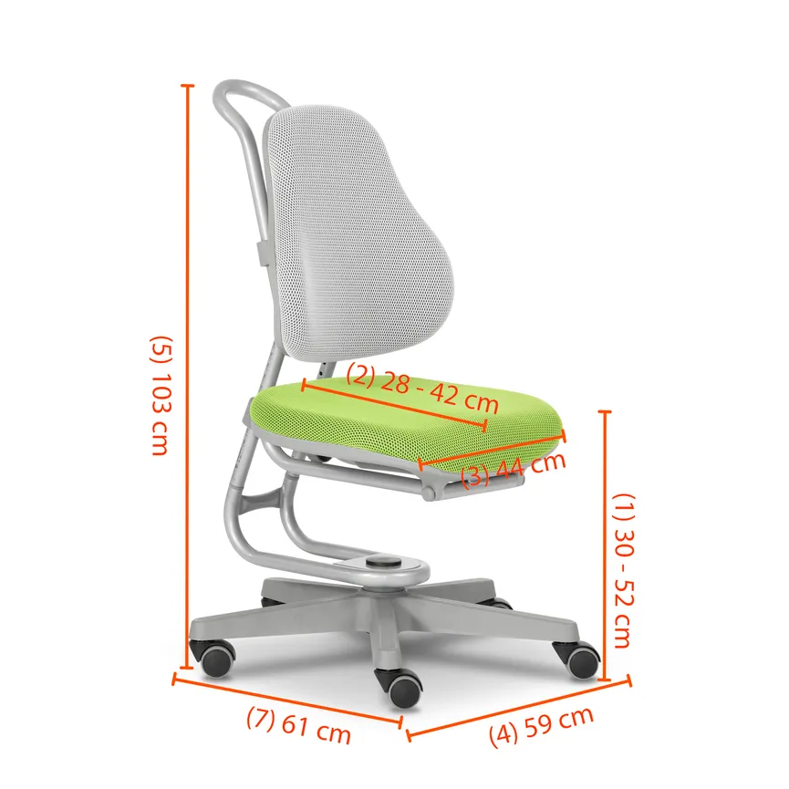 Jugenddrehstuhl dimensionsmarker