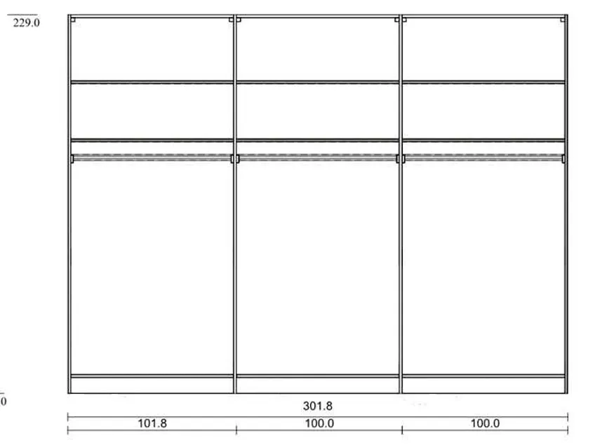 Drehtürenschrank detail