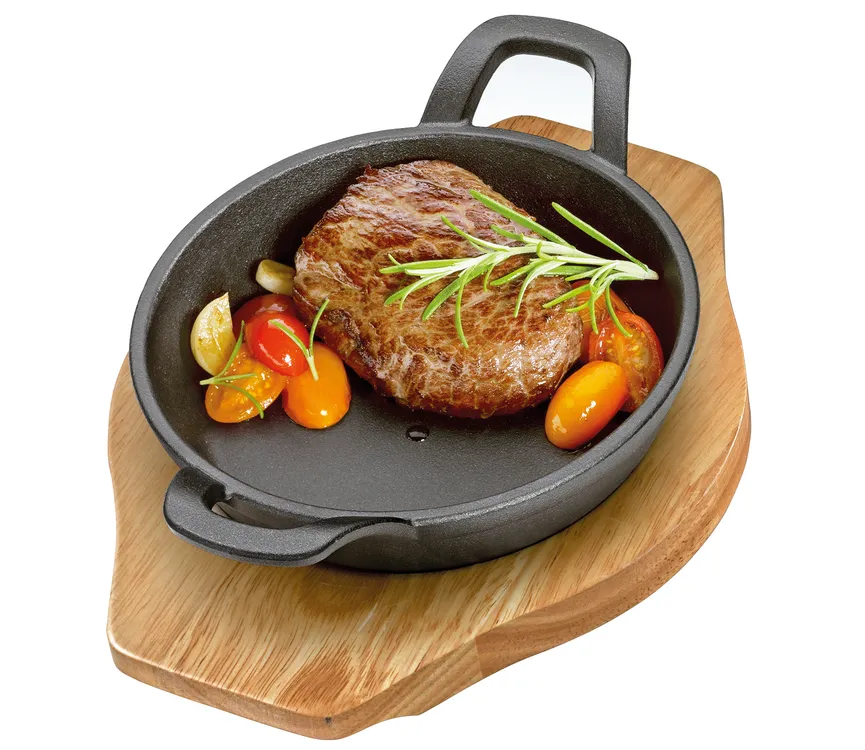 Servierpfanne mit 2 Griffen detail