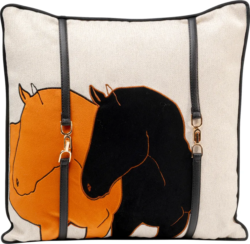 Kissen "Horse Date" orange hauptaufnahme