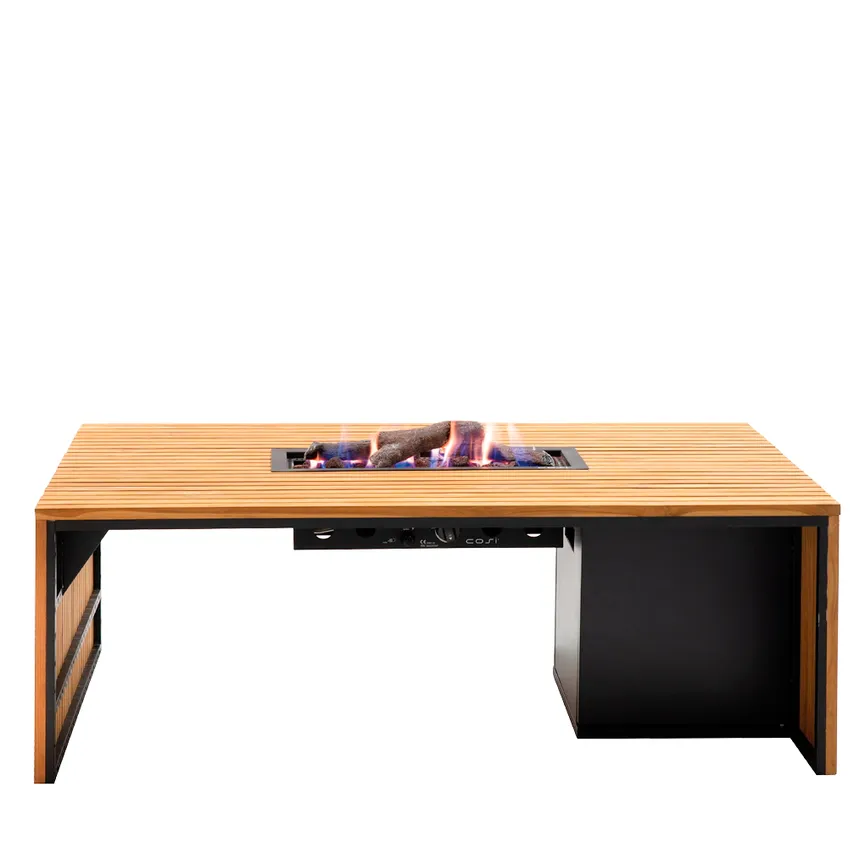 Feuertisch Cosibridge 140 teak hauptaufnahme