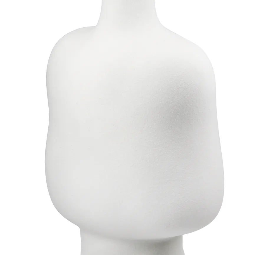 Vase "Organico" M weiß detail