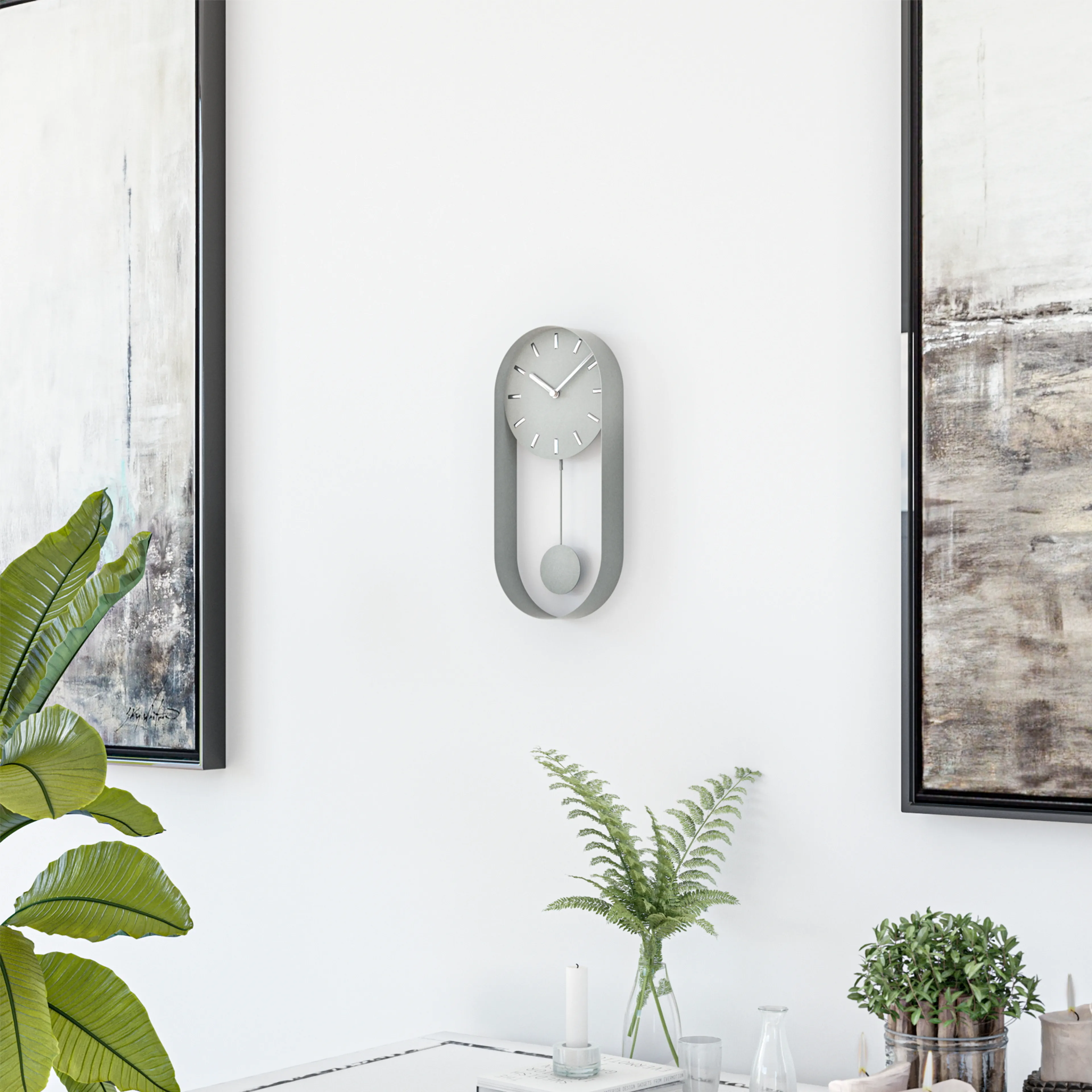 Quarz-Pendelwanduhr 12912 40 x 20 cm