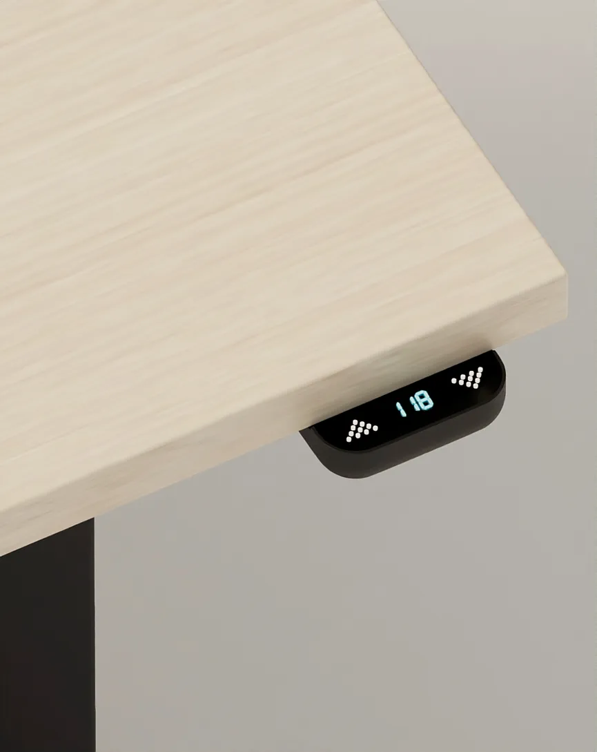 Schreibtisch schwarz detail