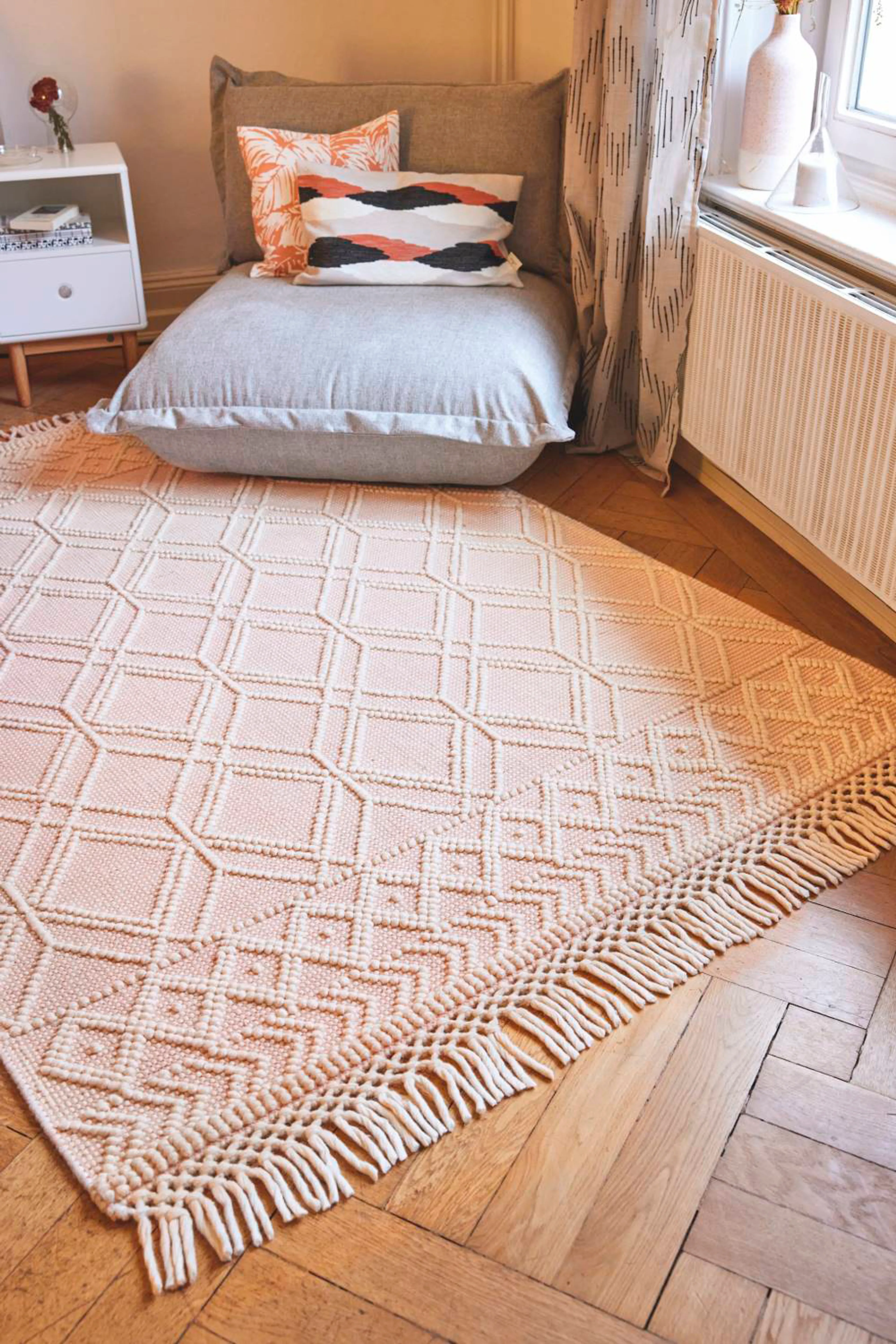 Webteppich  Colored Macrame 140 x 200 cm