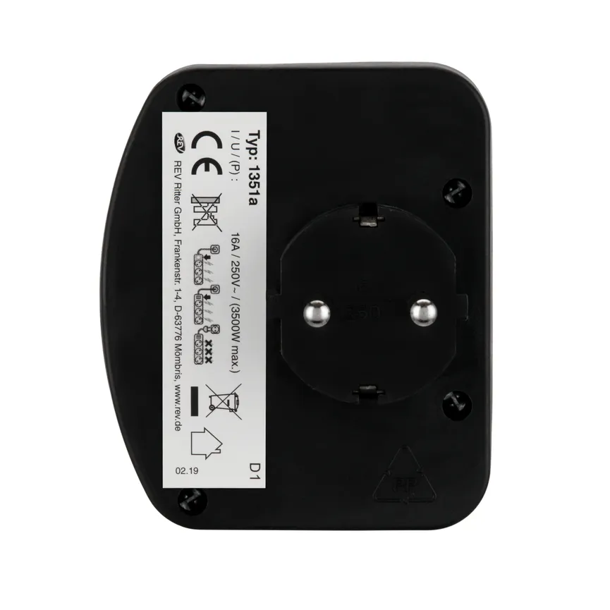Steckdosenadapter mit Schalter detail