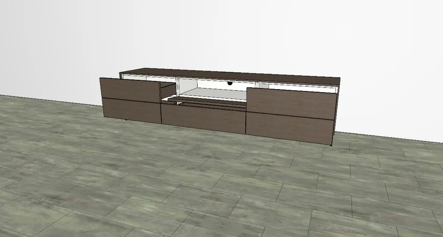 Lowboard inkl. Beleuchtung detail