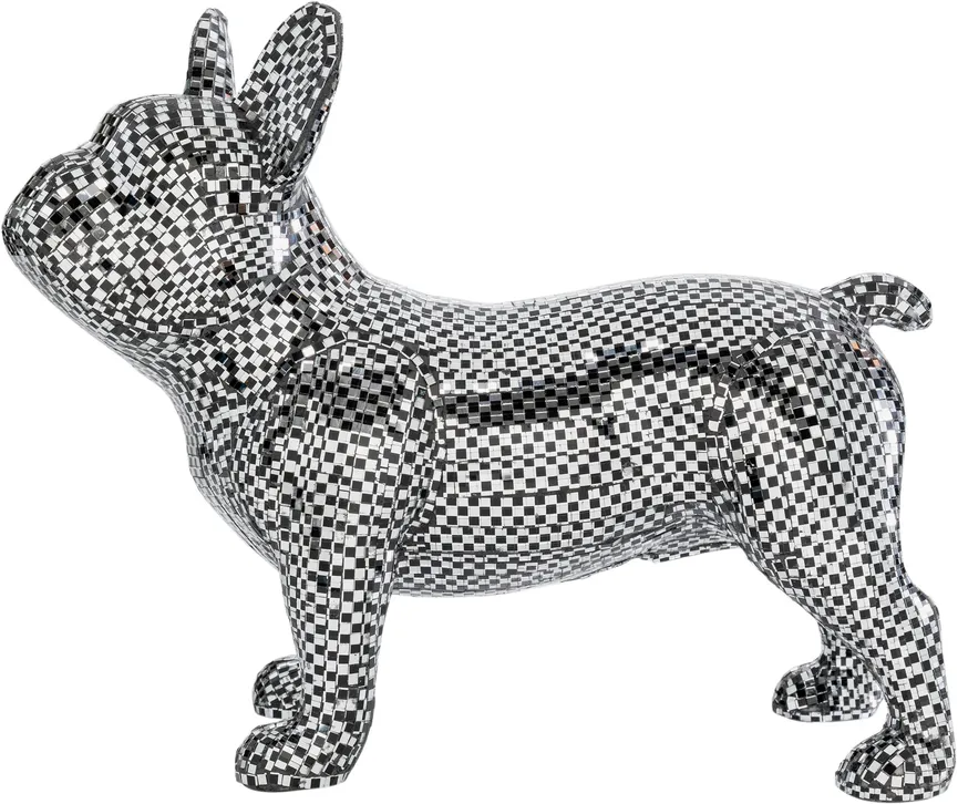 Figur "Bulldog Disco" Hund detail